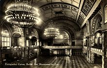 Im Marmorsaal im Zoologischen Garten Berlin, hier auf einer Postkarte aus dem Jahr 1900, hatte Nosferatu seine Premiere.