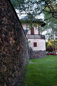 Part of the medieval city wall and powder tower
