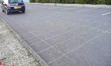 Play media file Whirling up of grains on a road by a moving car