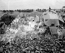 Landslide in the lower town, 1889