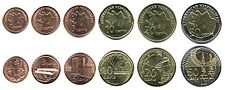 Moedas de qapik do Azerbaijão. Fila superior - anverso (à frente), fila inferior - reverso (atrás).