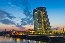 Europäische Zentralbank in Frankfurt