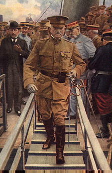 Il generale Pershing sbarca in Francia nel 1917
