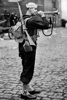 Corneta americana en la Marina, 1917  