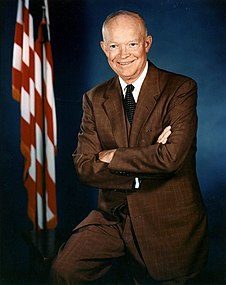 President Dwight D. Eisenhower showed the government would force schools to integrate