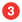 The number 3 on a red circle