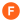 The letter F on an orange circle