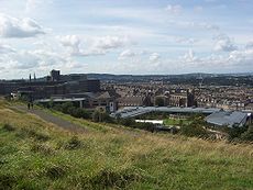 Uitzicht op de stad vanaf Calton Hill