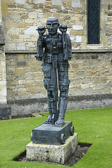 Dédalo sobre ruedas de Paolozzi, Jesus College, Cambridge  