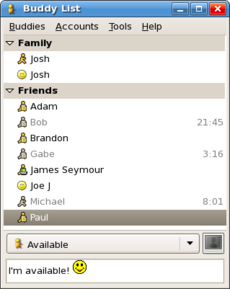 Gaim 2.0.0 beta 6 fonctionnant sous GNOME 2.16.0