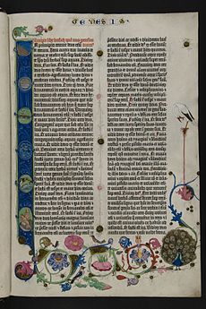 Gutenberg İncili: Sayfa tasarımı açısından mükemmel, ancak yazılarının okunabilirliği zayıf. El yazmalarının etkisi açıktır.
