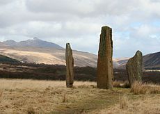 Machrie Moor stående sten