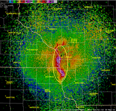 Mississippi River mayfly hatch così pesante si mostra sul radar meteo