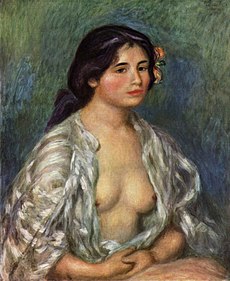 Gabrielle à la chemise ouverte (1907: Gabrielle con la camicetta aperta)