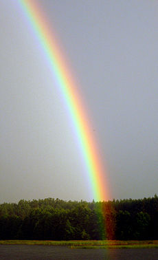 Das Spektrum in einem Regenbogen