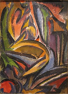 Krajina (Paysage Fauve): obraz, Man Ray  