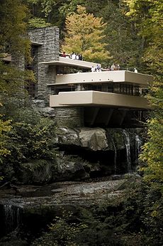 Fallendes Wasser in Pennsylvania, von Frank Lloyd Wright