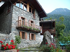 House in Cretaz, Valtournenche, Aosta Valley.