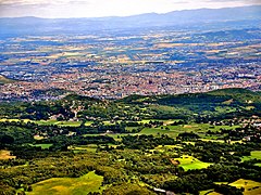 Clermont-Ferrand view from the Puy de Dôme.