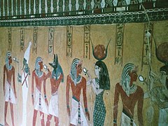 Bohové Duat, Osiris, Anubis a Hathor