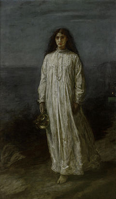 El sonámbulo de John Everett Millais, 1871