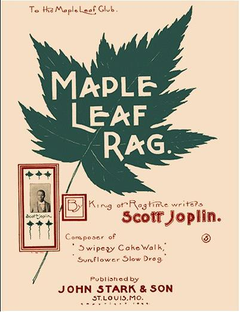 Antrojo leidimo "Maple Leaf Rag" viršelis. Tai vienas garsiausių skudurynų.