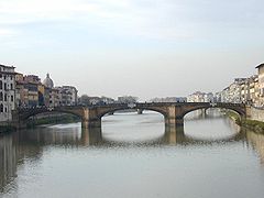 Ponte Santa Trinita. First bridge with elliptic arches