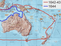 Karte mit den Reisen Tasmaniens