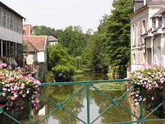 The Loir river in Vendôme.