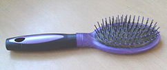 Un cepillo de pelo