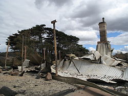 Щети от пожар в къща в Steels Creek  