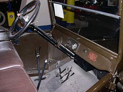 Interior del Modelo T de 1923. Otros años son similares.