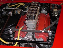 Colombo Type 125 "Testa Rossa" mootor 1961. aasta Ferrari 250TR Spyderis.