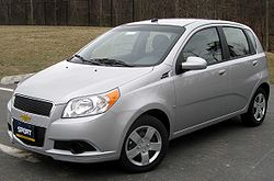 Una sottocompatta 2009 Chevrolet Aveo