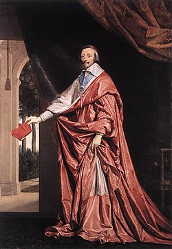 Kardinaali Richelieu oli Ranskan pääministeri vuodesta 1624 kuolemaansa saakka.