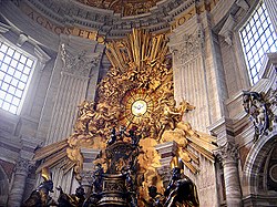 "Cathedra Petri" și "Gloria" de Bernini