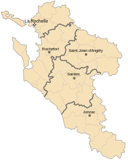 5 okręgów Charente-Maritime