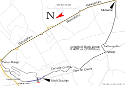 Mapa trati závodu 24 hodin Le Mans