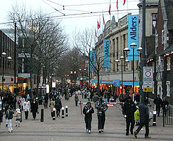 North End, główna strefa handlowa w Croydon