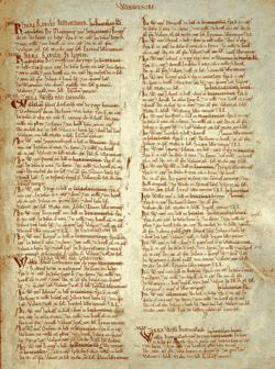 Side i Domesday Book.
