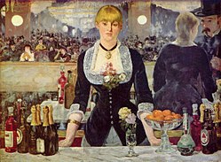 Un bar alle Folies-Bergère , 1882, uno degli ultimi dipinti di Manet
