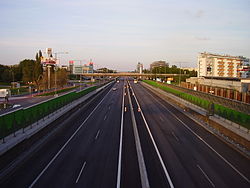 Snelweg D1 in Bratislava