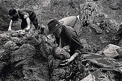 Pessoas mortas no massacre de Srebrenica são retiradas de valas comuns