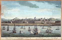 Fort St.George, Chennai. 18 vuosisadan luonnos.  