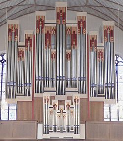 Órgão em Katharinenkirche, Frankfurt am Main, Alemanha