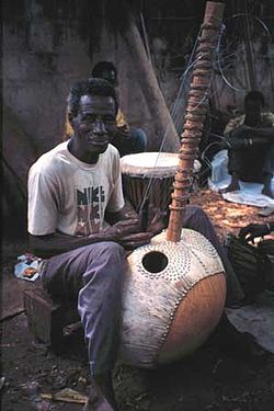 Kora meister Alieu Suso Gambias