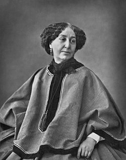George Sand. Foto de Nadar, 1864.  