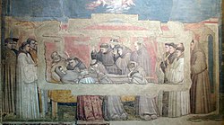 Cappella Bardi: il lutto di San Francesco.