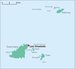 Mapa lokalizacji Les Houmets