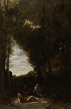 Der heilige Sebastian wird von heiligen Frauen verehrt , zwischen 1851 und 1873